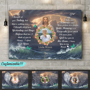 Miss You Everyday Personalized Photo Canvas Memorial
