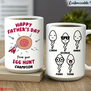 Egg Hunt Champion Personalized Mug - Gift For Father