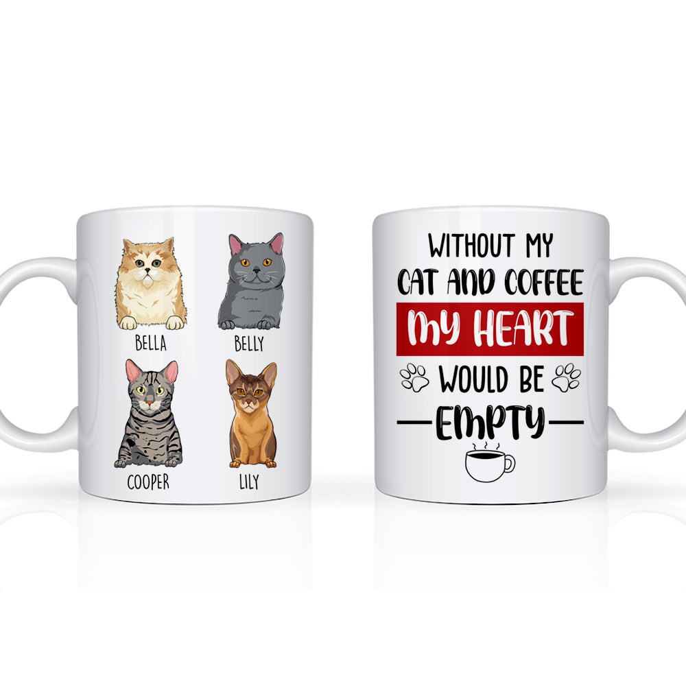 Good Morning Human Servant Your Tiny Furry Overlords - Personalized Edge To Edge Mug - Gift For Cat Mom