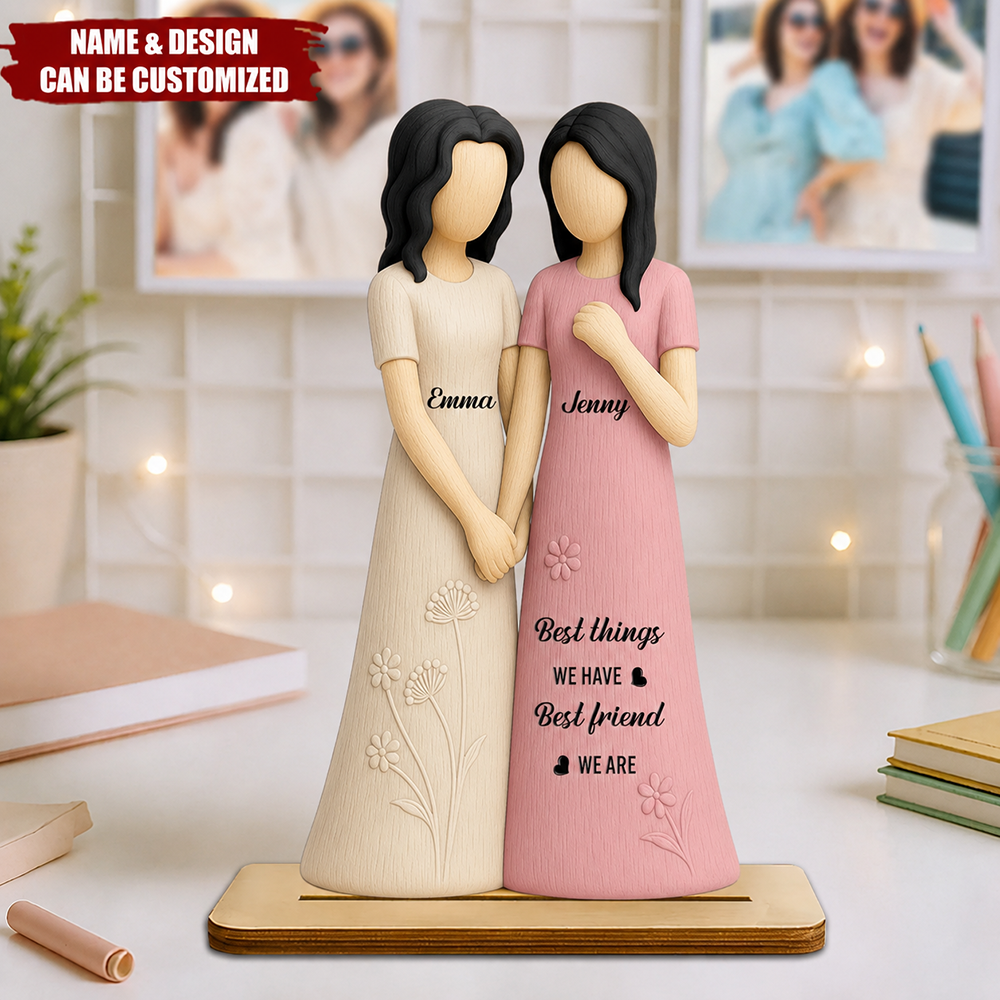 You Are The Sister I Got To Choose - Personalized Wooden Plaque - Gift For Sister, Bestie, Friends