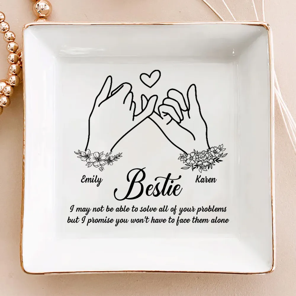You Are My Bestie - Personalized Jewelry Dish - Gift For Bestie, Friend, Soul Sister 001c35e8-4aed-454c-bd8b-af8e7c600a0e-banner-1.png