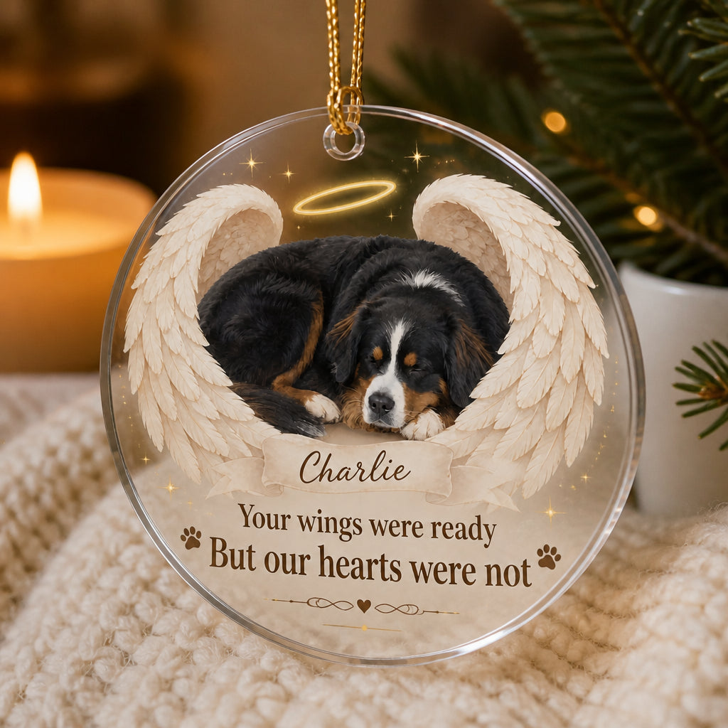 Angel Wings Pet Memorial Photo Ornament - Personalized Transparent Acrylic Ornament 00287a97-9cd0-44e6-8f79-83946805073d.jpg