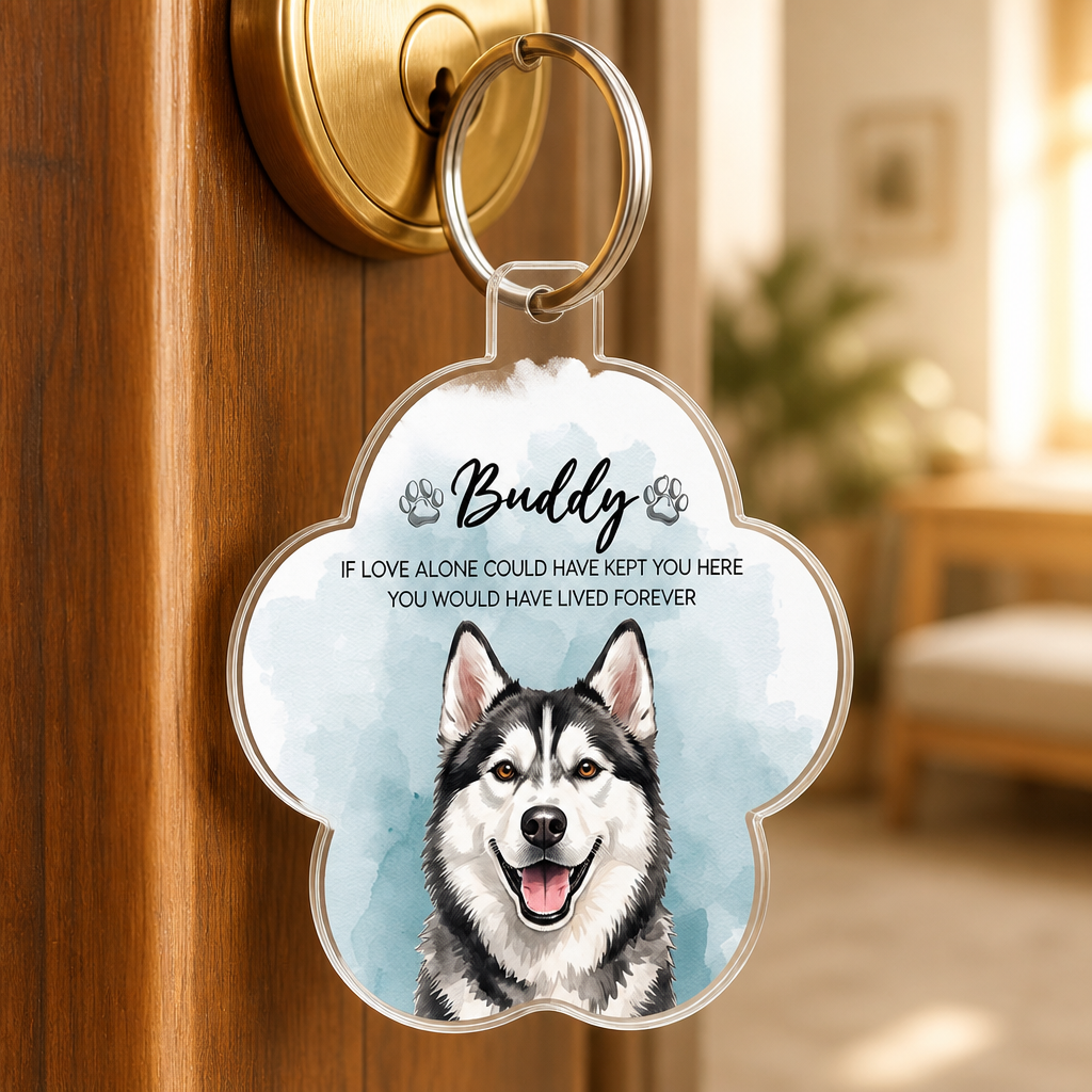 Rainbow Bridge Pet Memorial Photo Keychain - Personalized Acrylic Keychain 0035fc3f-0d4d-4155-adda-4b511172f73d.png