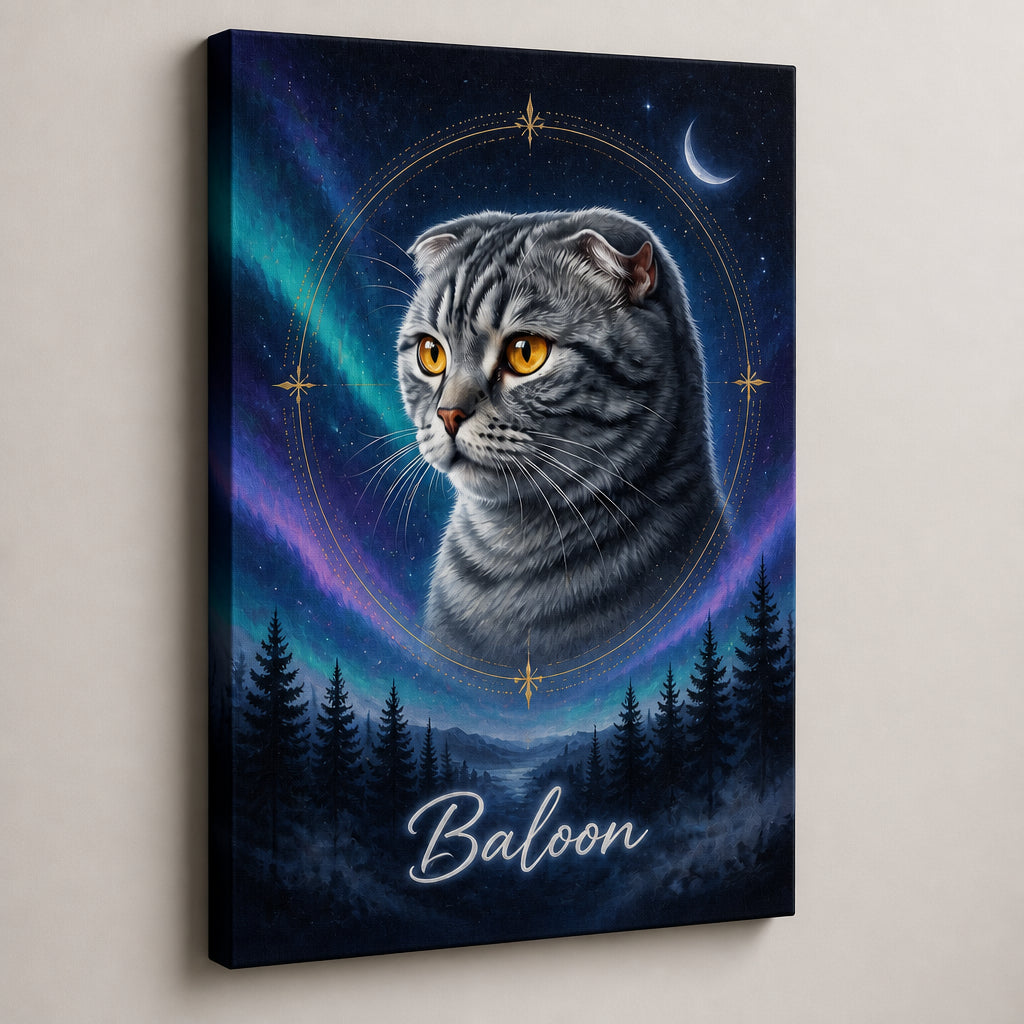 Custom Aurora Night Pet Portrait Canvas with Name - Personalized Canvas 003a3dcb-c76d-4630-b5ef-fe66da886f76.jpg