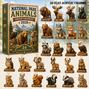 National Park Adorable Animals Advent Calendar 2026 - 24-Day Festive Countdown, Acrylic Charms Blind Box - Gift For Family & Friends 0056924e-1161-4bbb-8ed7-4a5ec4ccf178-text-animals.png