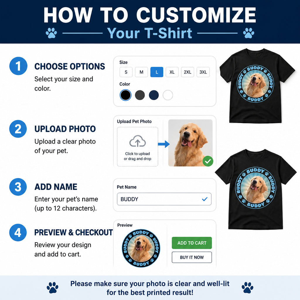 Custom Pet Photo + Name Ring Badge Tee - Personalized T-shirt 00ae6ea0-12fe-4ae3-ae06-c6d762013942.jpg