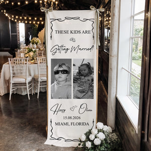 These Kids Are Getting Married - Personalized Welcome Sign - Wedding Decoration 00cc3c09-8616-448b-90e2-2c65c3f440bf-5.webp