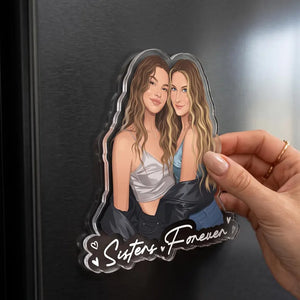 Personalized Besties Photo Magnet, Custom Best Friend Fridge Magnet, Acrylic BFF Picture, Besties Forever, Friendship Thank You Gift for Her 00d81c00-3885-425d-9166-e9625e9a1bf2-FGGFGF-2-.webp