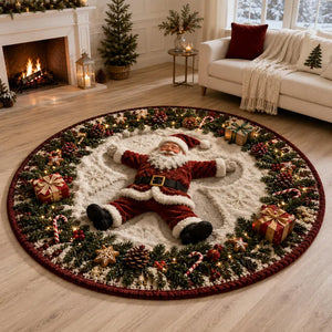 3D Santa Christmas Round Rug, Xmas Home Decor, Festive Floor Rug, Christmas Area Rug 00e9a84a-94ed-41a7-8d0e-3a24c2445b88-gfthbrtgf-4-.webp