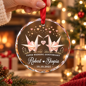 Personalized First Anniversary Ornament, 1st Anniversary Gift, Paper Wedding Anniversary Ornament, 1st Anniversary Gift for Husband Wife 00eef5f4-f875-458d-9223-0c56ecdb4d42-114913bd-1ce0-4ab8-8e26-040942ca4088.png
