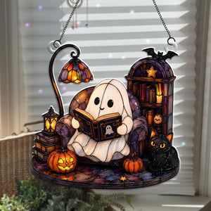 Cute Ghost Reading Book Acrylic Ornament,Halloween Window Hanging,Cat Lover Gift,Book Lover Gift,Halloween Bookish Gift,Halloween Home Decor 00f679bc-ab3d-40a6-8b5a-fd4f35de0980-dfthh-5-.webp