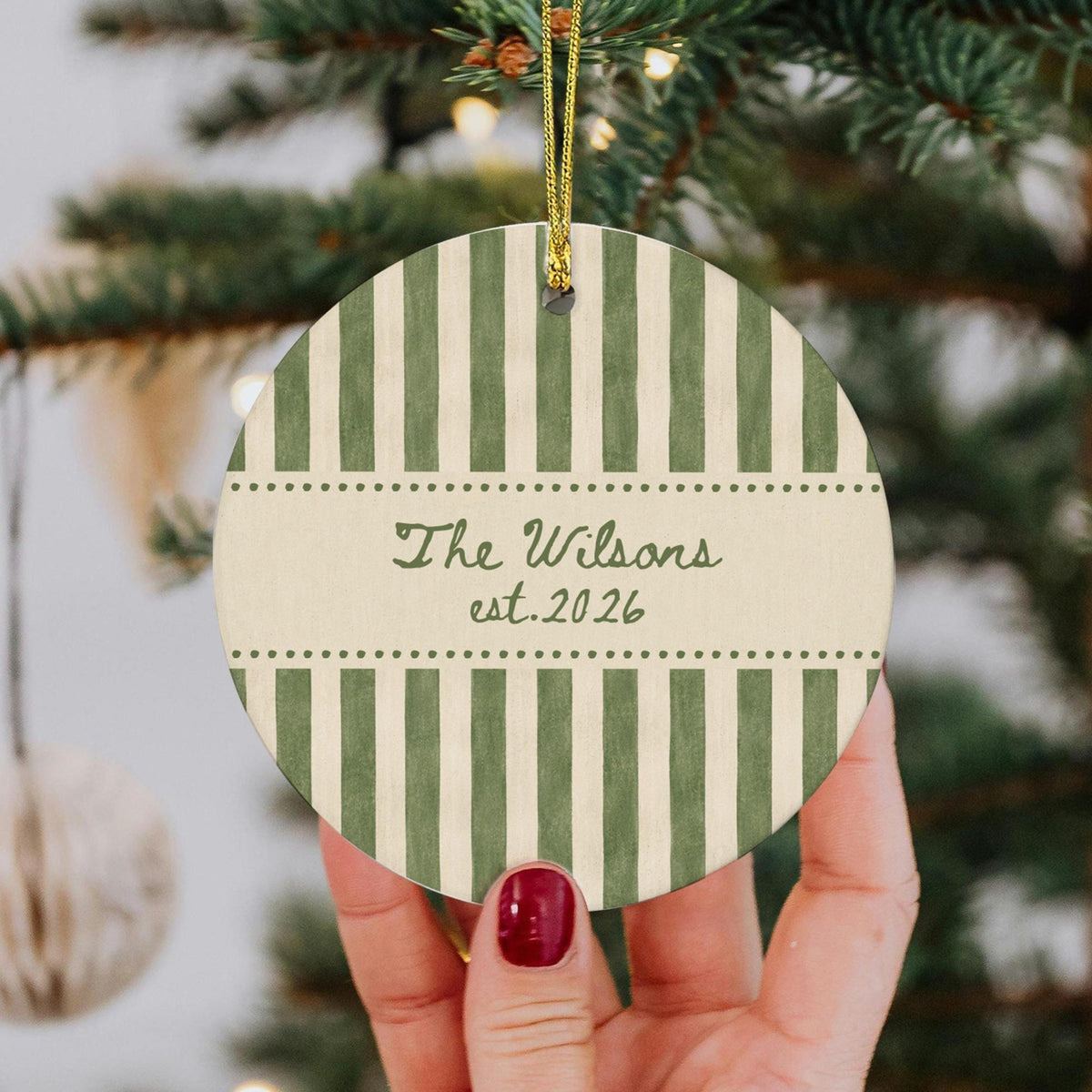 Ceramic Christmas Ornament, Newlyweds Gift Friends, Personalized Couple Gift for New Couples, Wedding Gift, First Christmas Married 01022a54-85d5-4620-9823-25b0fb64c629-10.jpg
