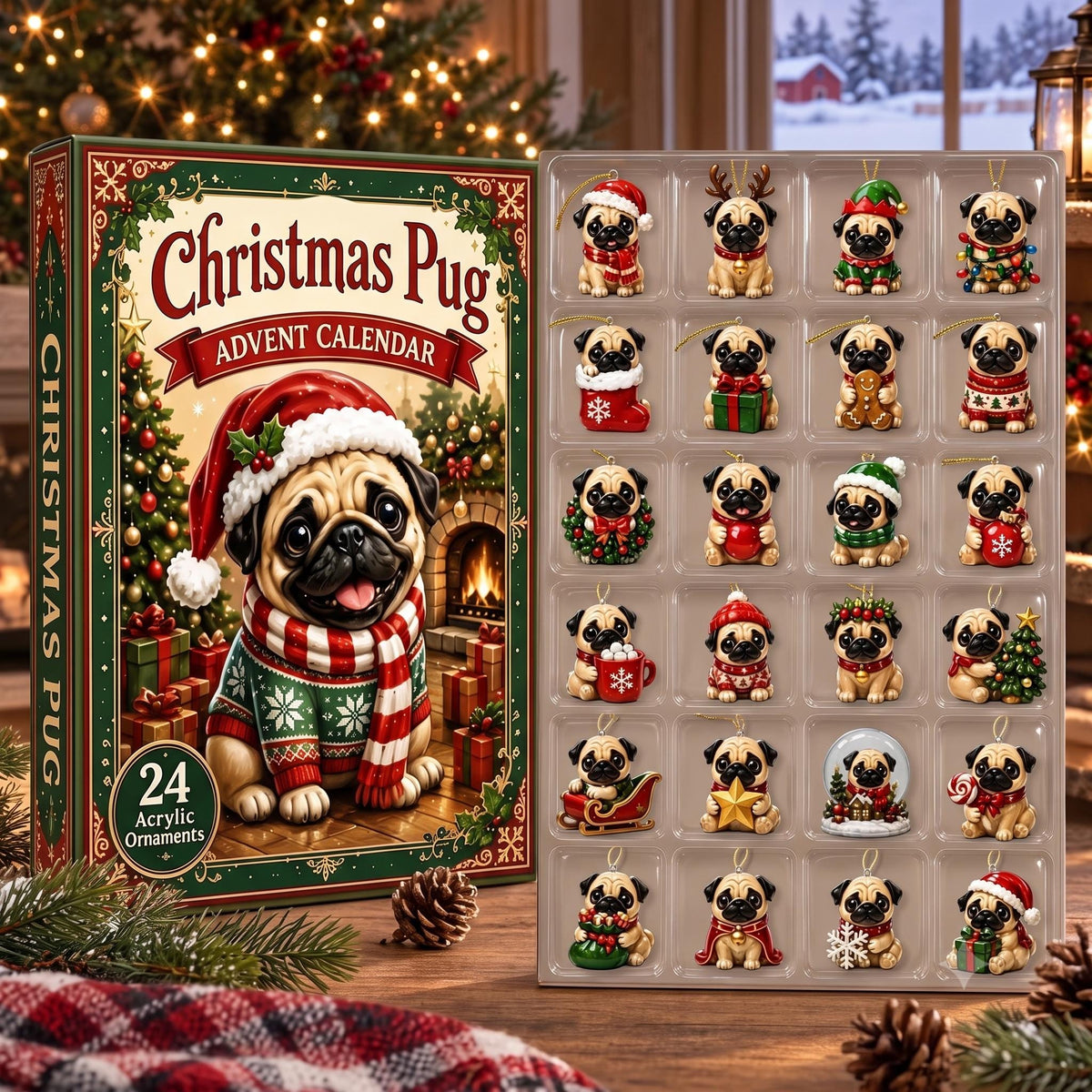 Silly Pug Advent Calendar 2026, 24 Days Fall Christmas Countdown Box, Cute Dog Tree Ornaments, Xmas Pug Lover Gift 011dc537-2ea7-4cea-8b10-ec897fa388f8-il_fullxfull.8561589018_296v.jpg