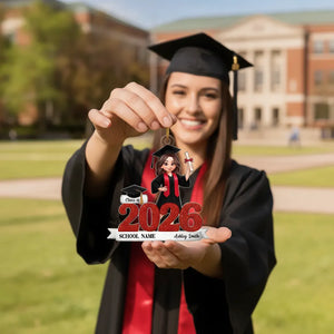Class Of 2026 2027 3D Effect Senior - Personalized Acrylic Ornament - Christmas Gift For Senior