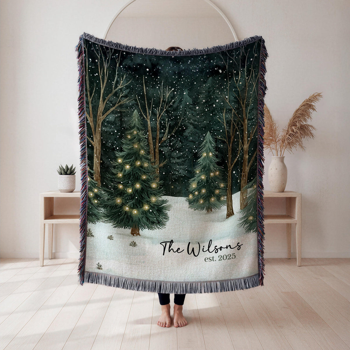 Personalized Christmas Blanket Family, Christmas Gift, Family Name Blanket for Xmas, Christmas Woven Blanket, Xmas Decoration Family Gift 012ec3f4-05b7-4b71-b301-a3ee339237e2-2.jpg