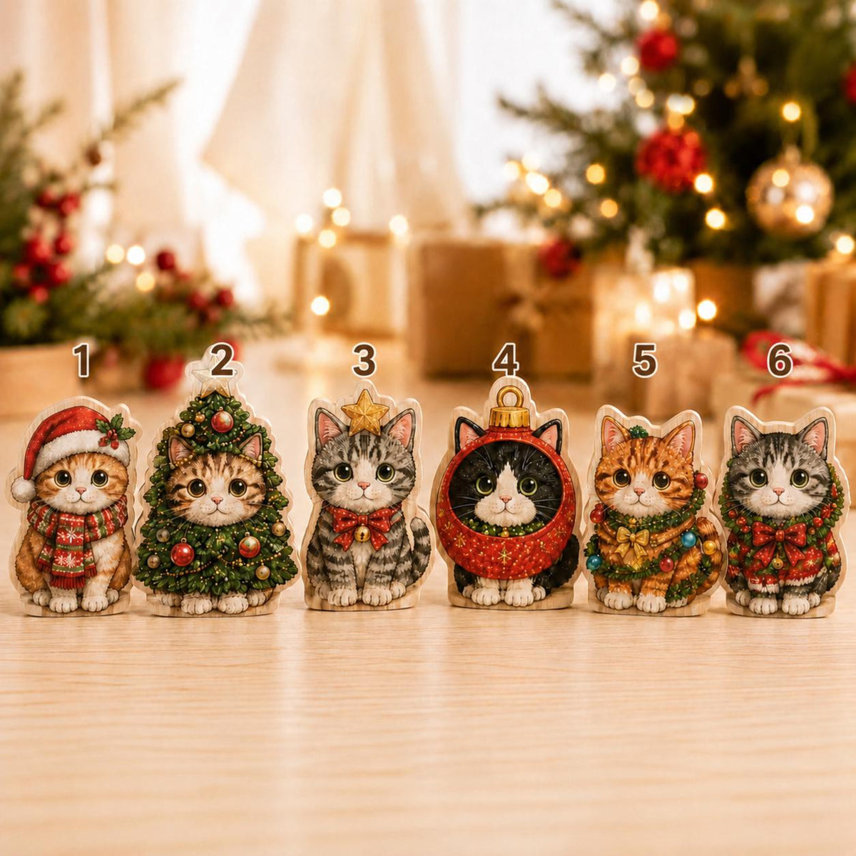 Christmas Cat Wooden Block Set, Santa Tree Ornament Kitty Shelf Decor, Cute Holiday Cat Lover Gift 013a8f7b-25fc-4fa2-87ec-9b89142e5f15-5.jpg