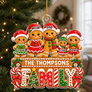 Gingerbreads Family Christmas With Us - Personalized Acrylic Ornament 015a103a-32c5-4e3a-a209-07651f463887-260921_v3TeHEHlv2fGF1Ys_large.webp