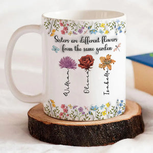Sisters Are Different Flowers From The Same Garden - Personalized Custom 3D Inflated Effect Coffee Mug 0160fe94-be6d-4b1b-b2c5-d946e86111c8-banner-1-.webp