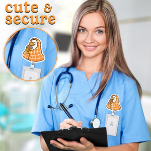 Cozy Goose Pumpkin Spice Badge Reel, Autumn Goose ID Holder for Nurses & Teachers, Fall Coffee Badge Clip, Cute Work Gift Idea. 0195270f-0451-4bd4-8977-934002d0aabe-2.jpg