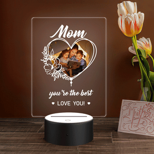 You Are The Best Personalized Photo 3D Multicolor Led Light Gift For Mother, Mother's Day