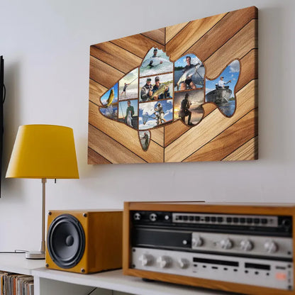 Custom Fishing Photo Collage Canvas, Fish Shape Personalized Wall Art, Unique Gift for Dad, Anniversary, Birthday Fishing Theme Décor 01b7b1df-ae77-4750-8897-e5b50024a5e6-ghhgh-3-.webp