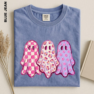 Halloween Ghost Shirt, Cute Pink Ghost Tee, Comfort Colors Spooky Season T-shirt, Tis The Season Sweatshirt, Cozy Fall Halloween Graphic Top 01d34c74-f2fe-4913-aae7-c1661baef007-7.jpg