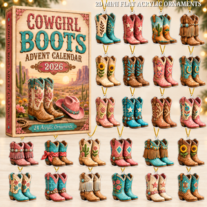 Cowgirl Boots Advent Calendar 2026 - 24-Day Festive Countdown, Acrylic Charms Blind Box - Gift For Family & Friends 01d58dee-be4a-4dd9-9456-6be066318580-boots-box.png