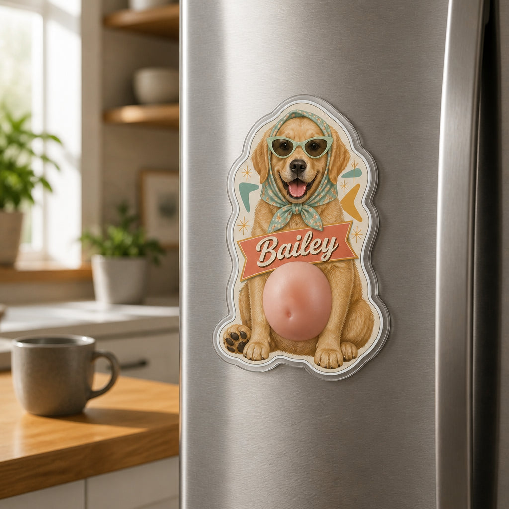 Custom Retro Pet Portrait Name Magnet - Personalized Acrylic Refrigerator Magnet - Soft Rubber Belly 01d6dffd-a3cc-4f8b-bac5-876c5ab1b356.jpg