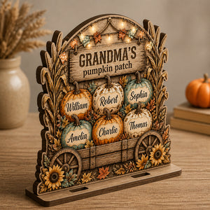 Grandparent's Pumpkin Patch Wagon – Personalized Wood Table Sign - Personalized Wooden custom shape Standing 2 layer (5mm) 01e83529-8880-4d34-92de-fc698f6ed227.jpg