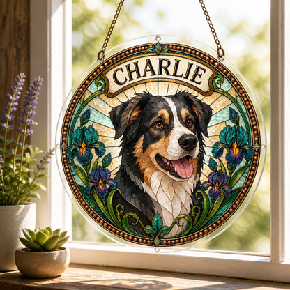 Custom Stained‑Glass Pet Portrait Suncatcher – Photo to Art with Name - Personalized Suncatcher Ornament 01edeb3d-4ab4-4f83-8136-78fbf3517d4a.jpg