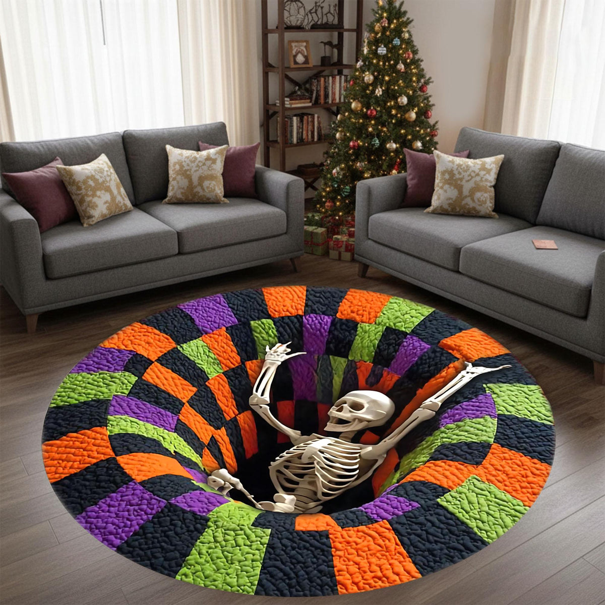 Halloween Skeleton 3D Printed Quilt Rug, Skeleton Welcome Mat, Indoor Halloween Decor, Fall Home Decoration, Spooky Season Gift Ver 2 0201305b-77a6-4f1c-adb1-6a5bfa76c93d-6.jpg