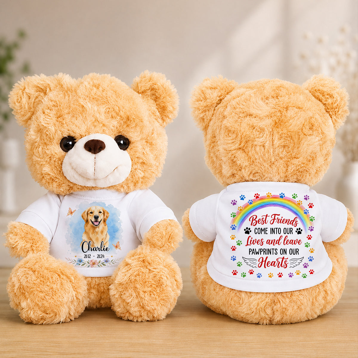 Come Into Our Lives And Leave Pawprints Pet Loss - Memorial Personalized Teddy Bear 021e79c8-3ee7-46b6-b7e9-c5ec5f5501ea-mk3-3-.jpg