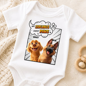My Siblings Have Paws — Custom Pet Portrait Baby Onesie - Personalized Baby Onesie With Color 02233688-57eb-4438-899f-ae399b4556f6.jpg