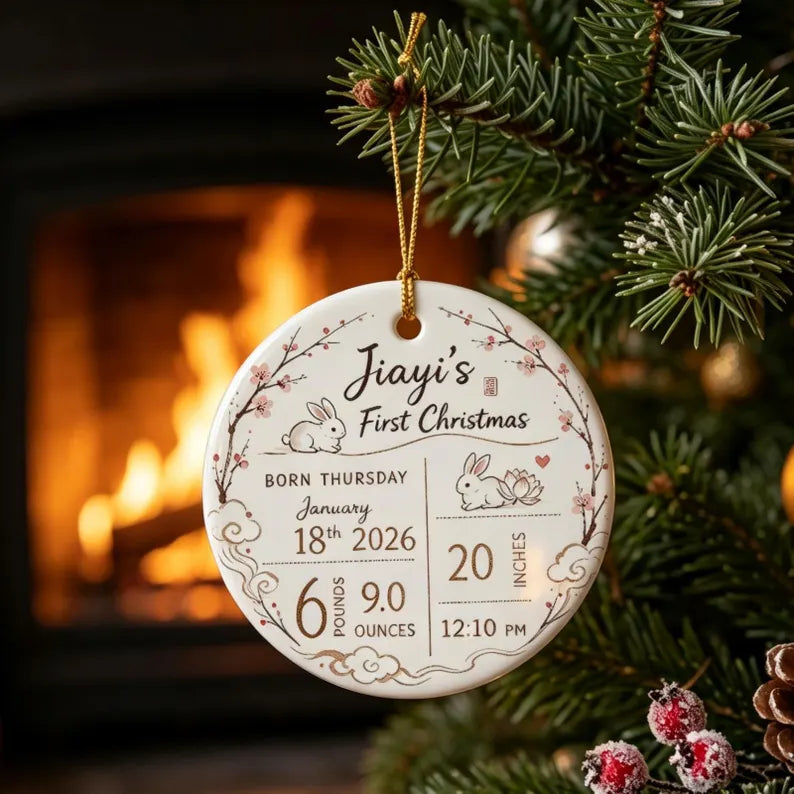 Custom Baby Birth Stats Ceramic Ornament, First Christmas Keepsake, Newborn Name Date Weight Length 022d7e08-18a8-4477-b920-ad7ddb85d566-fgh-9-.webp
