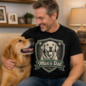 Pet Photo Badge – [Pet Name]'s Dad Tee - Personalized T-shirt 025462a9-09fe-412d-968e-5c724e5133ed.jpg