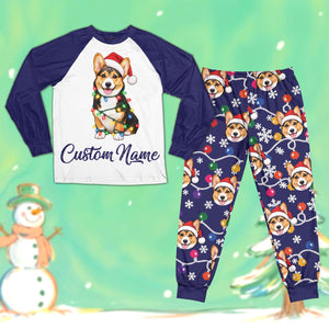 Personalized Dog Face Christmas Pajamas Set, Custom Pet Picture Name Christmas PJs, Xmas Lights Matching Family Xmas Sleepwear Holiday Gift 025c1ab2-2908-49c0-a77f-8724c8525bf2-il_fullxfull.8575026872_2c2z.jpg