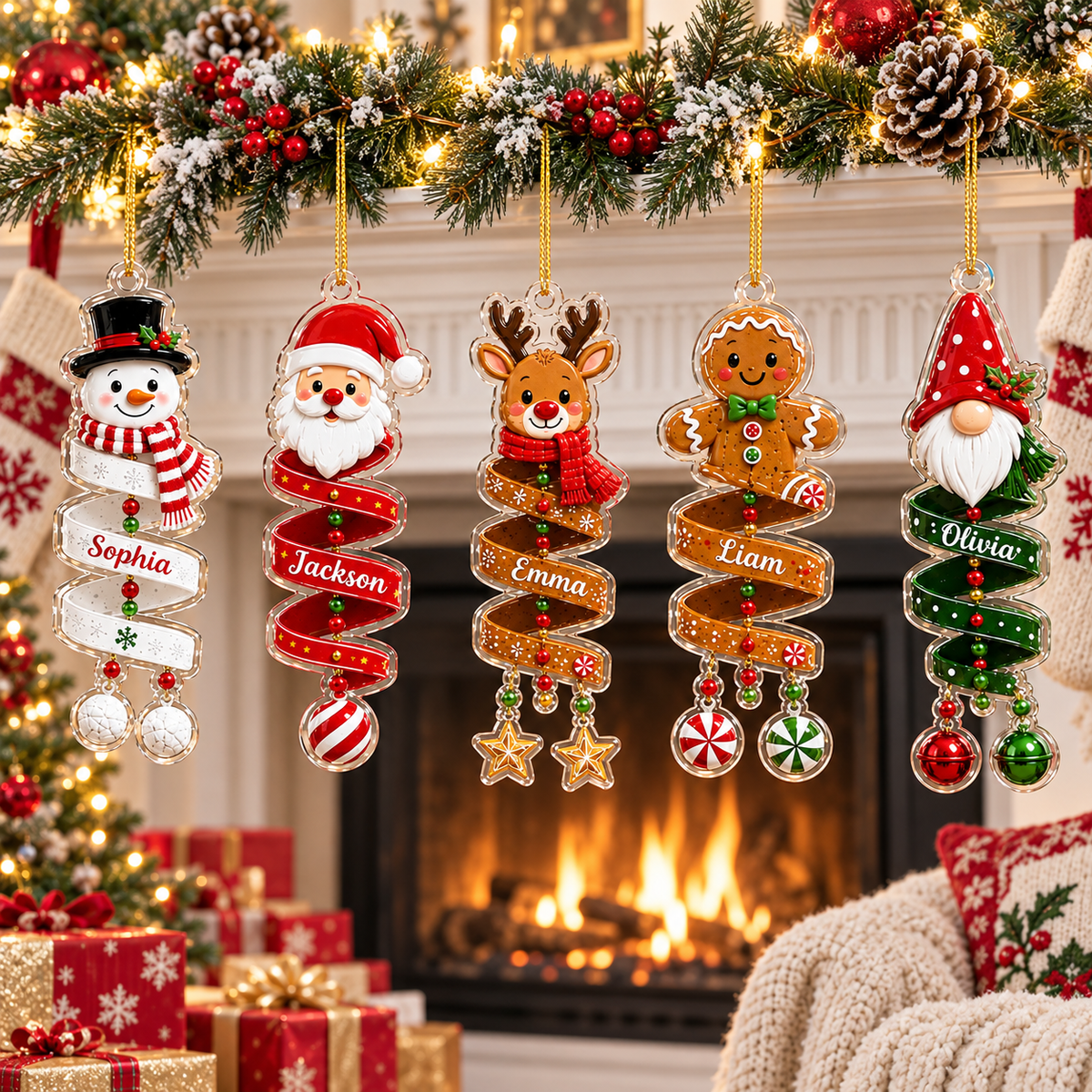 Christmas Spiral Wind Chime Ornament 2026, Gingerbread Reindeer Santa Snowman, Custom Name Acrylic Ornament, Christmas Tree Decor, Kids Gift 02648031-d3ec-4089-8c6e-0f4a37db58b5-banner-1.png