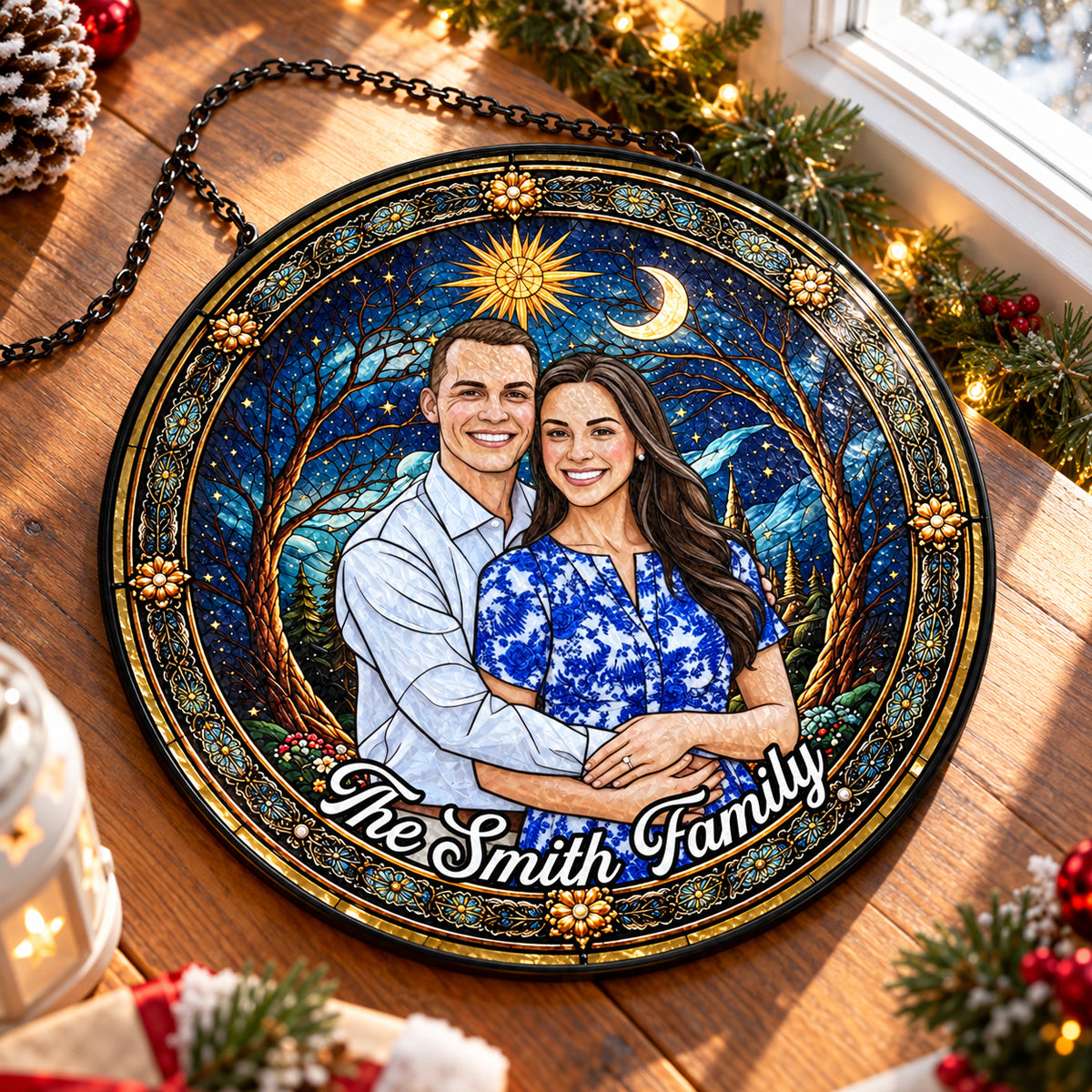 Custom Photo Portrait Family - Personalized Stained Glass Window Hanging Suncatcher 0291e6d6-bdeb-4631-8867-16bb91cdbf15-bn-3.jpg