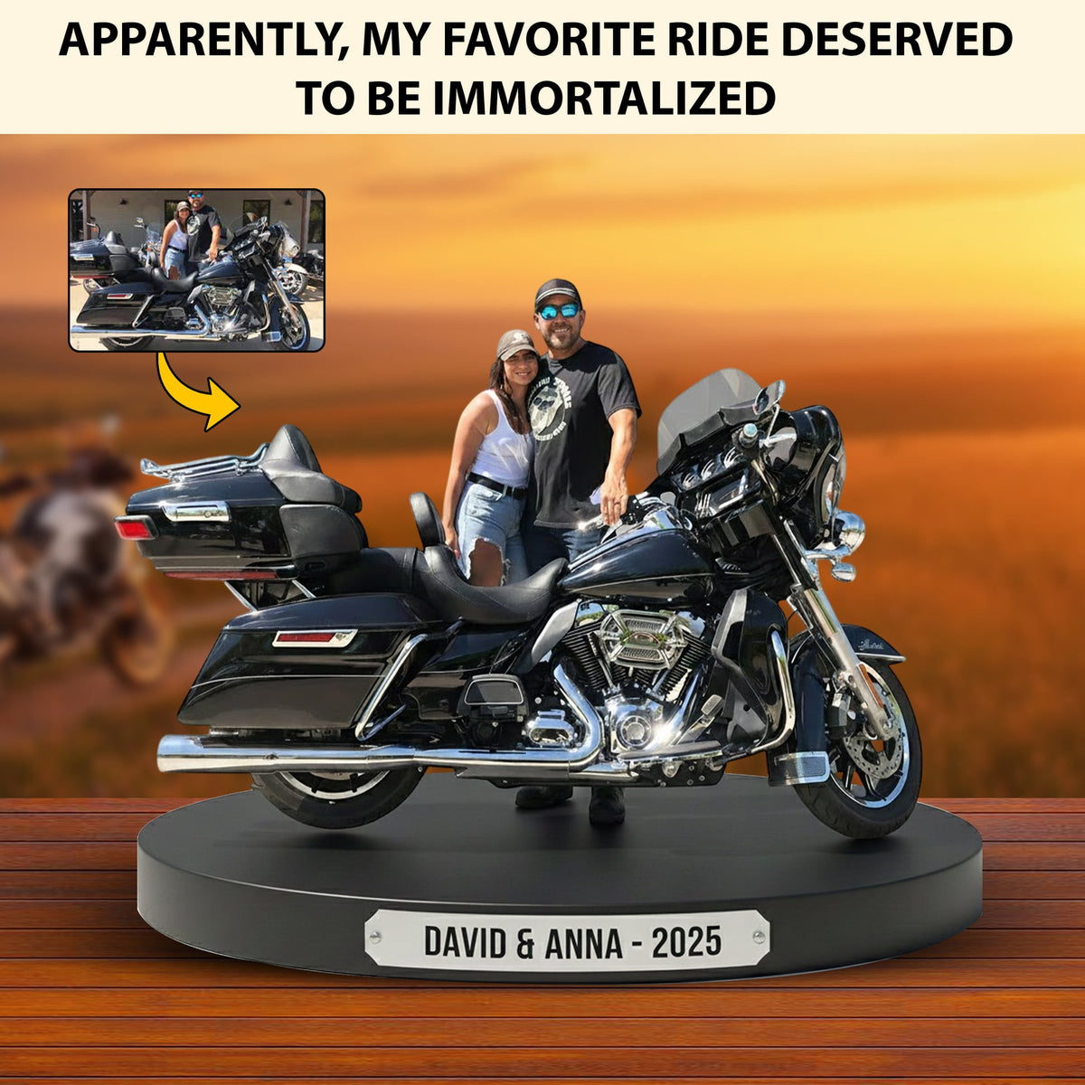 Biker Legend Personalized Motorcycle Acrylic Plaque