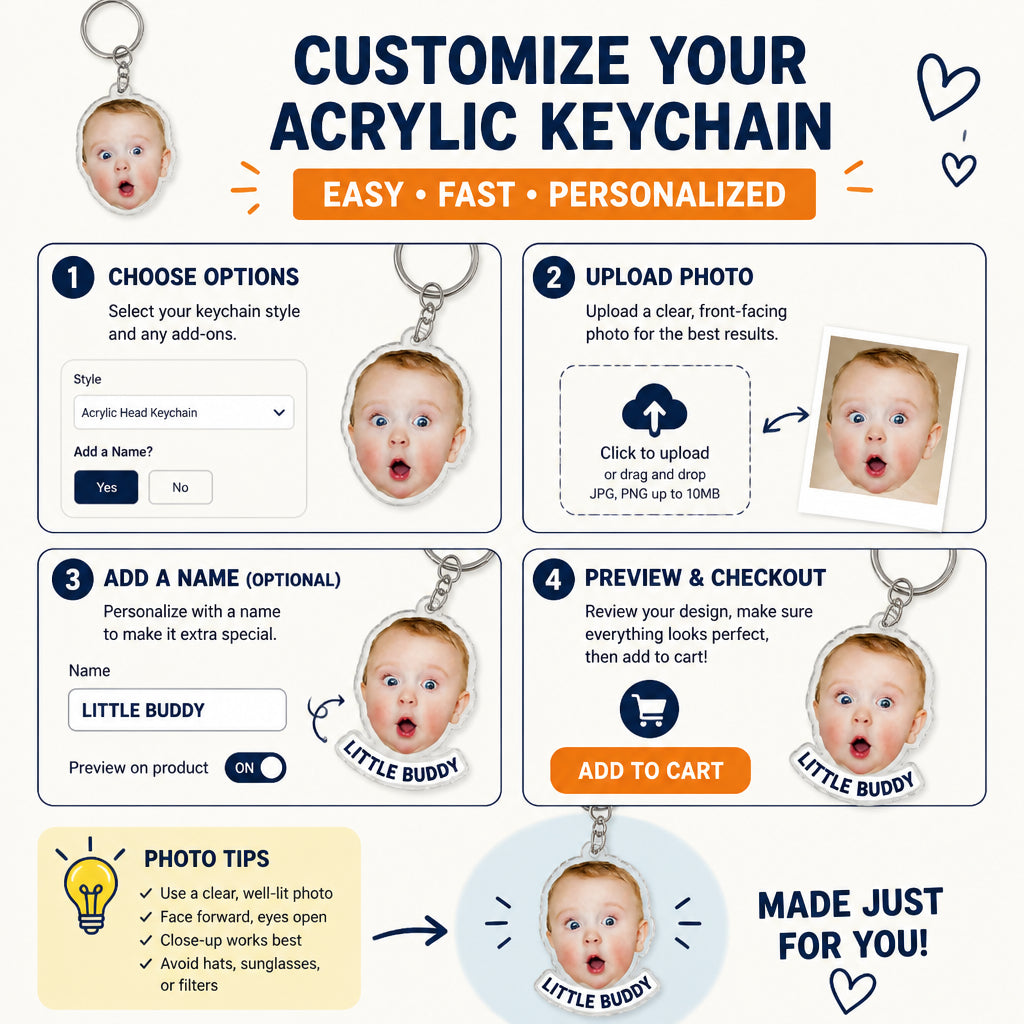 Custom Face Cutout Acrylic Keychain / Car Charm - Personalized Acrylic Keychain 02b355f4-05ee-4f43-ac17-c673121cb0b7.jpg