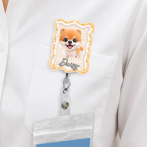 Pet Portrait From Photo - Personalized Acrylic Badge Reel - Gift For Per Lovers 02ca25d1-20e7-42c5-bef4-5d3cec0fcaf9-2.webp