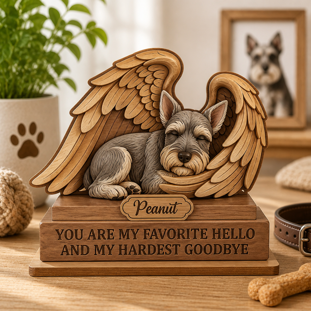 Custom Pet Memorial Winged Wood Plaque – Favorite Hello, Hardest Goodbye - Personalized Wooden custom shape Standing 2 layer (5mm) 02caaca2-cc46-4d32-99d8-5ceb912795d6.png