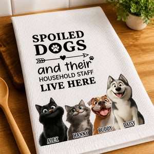 Spoiled Dogs Household Staff Kitchen Towel – Custom Pet Portraits - Personalized Kitchen Towel 02d91415-3a79-47bb-9081-c2908aff9f33.jpg