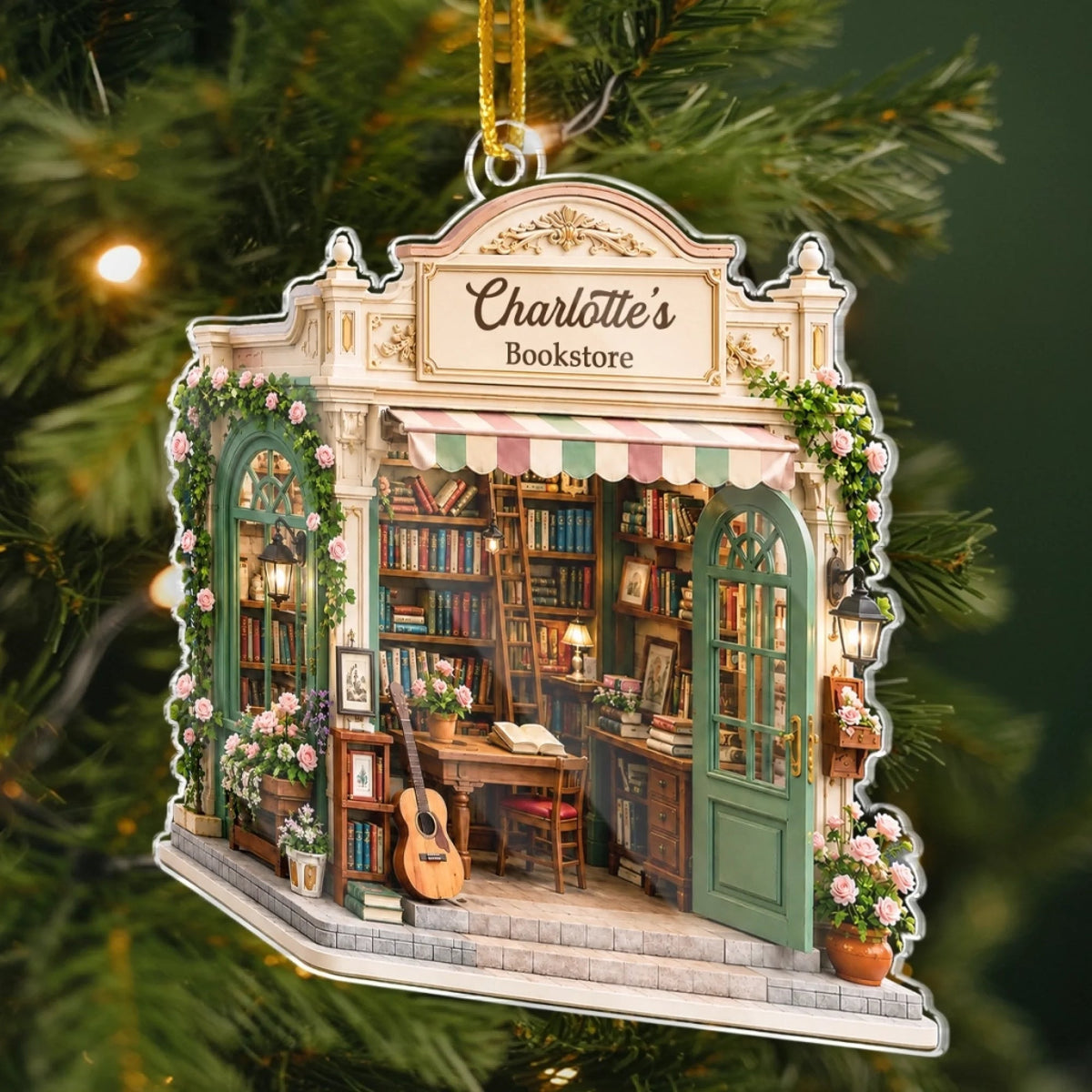 Custom Acrylic Ornament - Personalized Christmas Bookish Gifts For Book Lovers, Bookworms, Readers - My Bookshop 02f1732d-1846-42ef-91f1-14d9ceb3110e-banner-4.jpeg