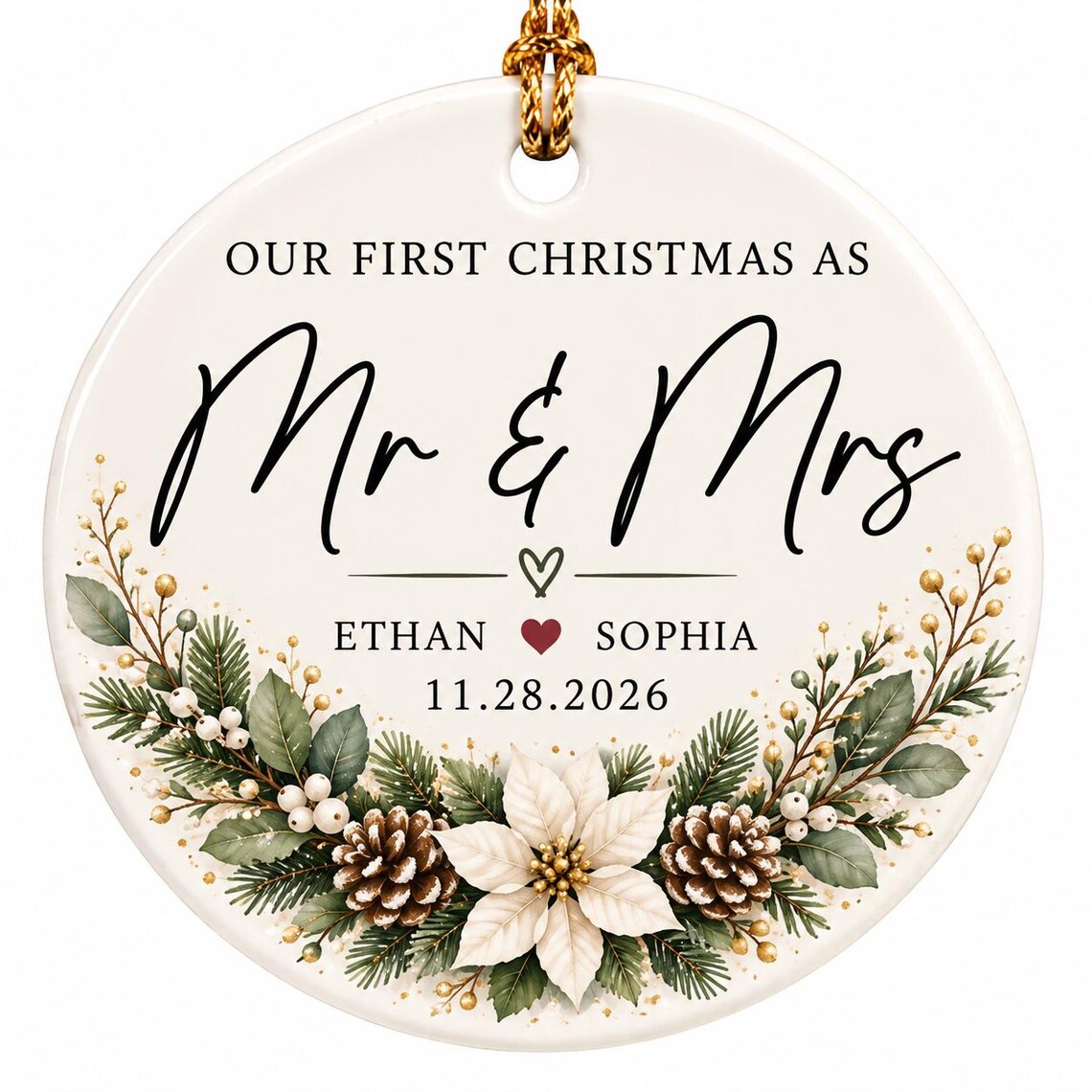 Personalized Mr & Mrs Ceramic Ornament – Double-Sided Wedding Photo Keepsake, First Christmas Married 2026 02f5dea2-e3d7-412c-86eb-8b39a48523b6-2.jpg