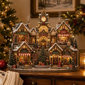 Christmas Village Wooden Block Decor, Holiday Town Hall Display, Rustic Winter Mantel Ornament, Festive Tabletop Gift Decor 02fc7453-8f7b-4ff0-8047-179f84a6a10a-5.jpg