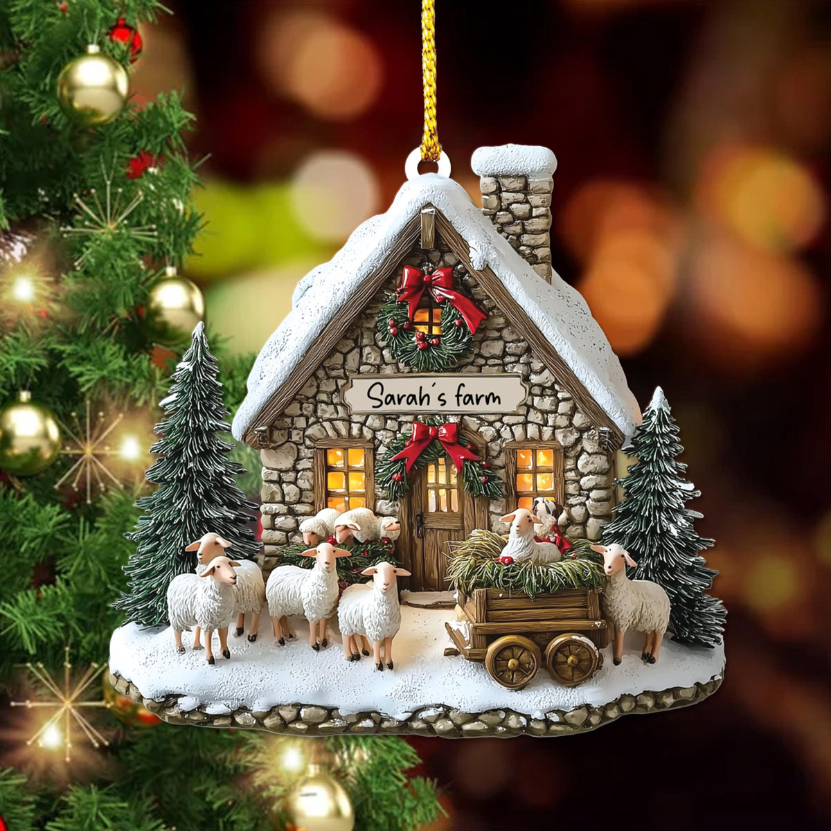Personalized Sheep Farm 2D Flat Acrylic Ornament, Christmas Tree Decor, Gift For Farmer, Christmas Farm Home Decor 031410ef-99de-4e4d-b5d6-374a82f1e3bc-5.jpg