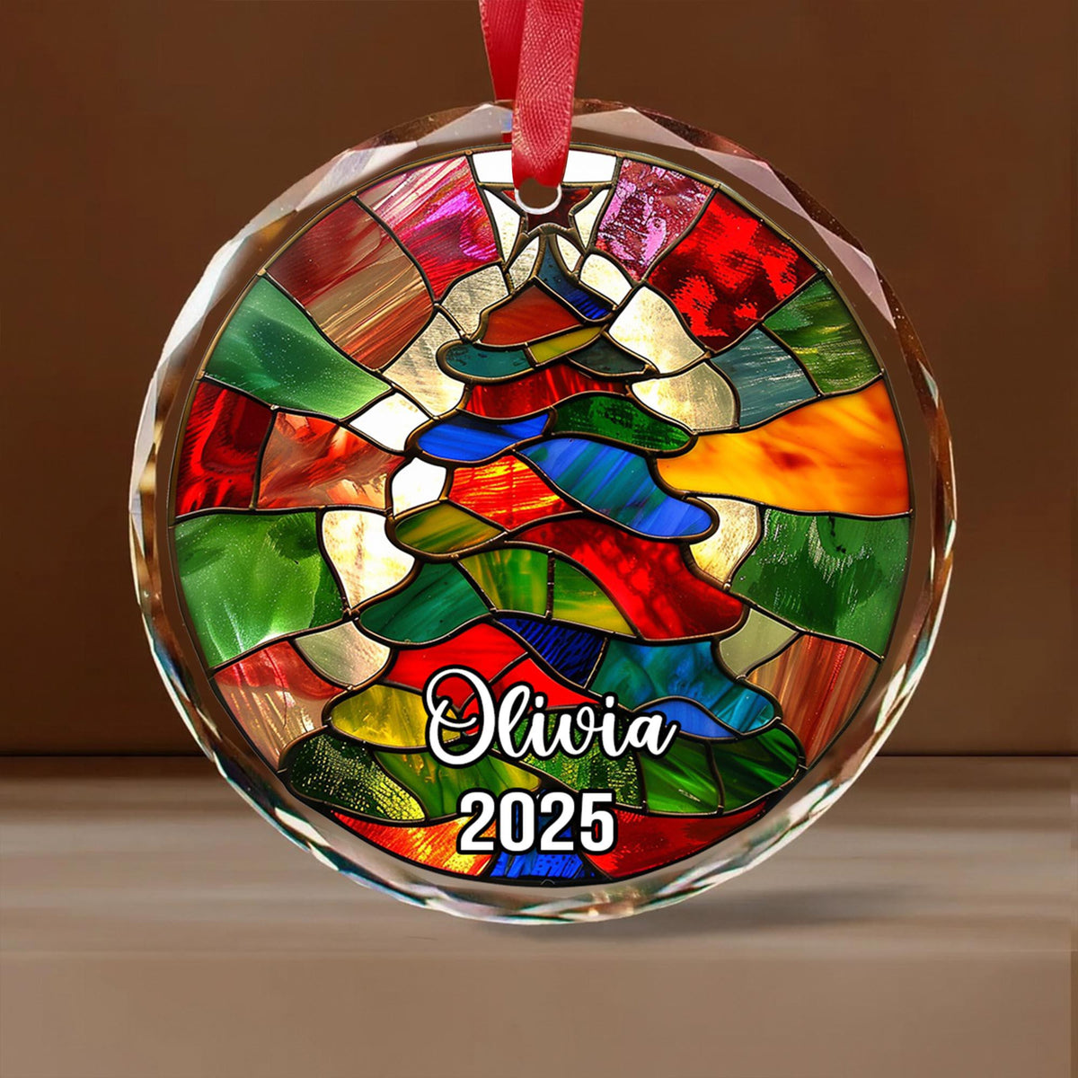 Personalized Christmas Tree Stained Glass Ornament 2026, Custom Name Holiday Keepsake, Handmade Family Gift, Unique Xmas Decoration Friends 0314b7a2-49c1-48ad-be55-67c73f32b402-3.jpg