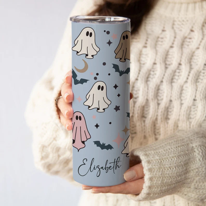 Personalized Halloween Ghost Tumbler with Name, Spooky Ghost Travel Cup, Custom Halloween Tumbler, Retro Ghost Tumbler Gift for Halloween 0326a0e5-83fb-44ea-9bee-dcd32fa0098c-retrre-1-.webp