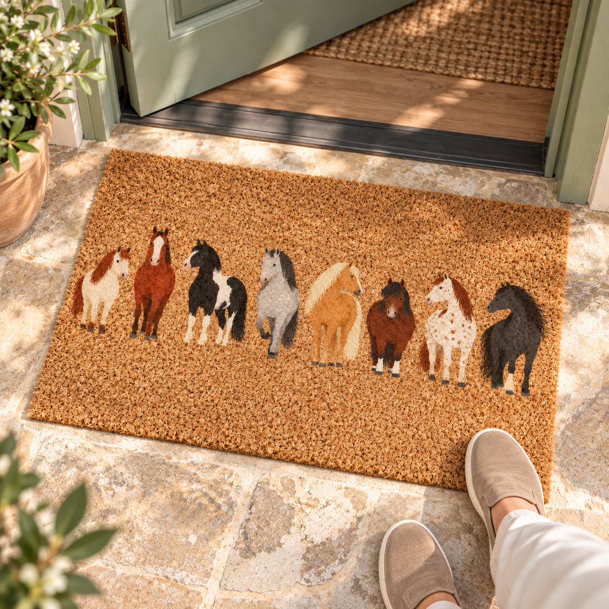 Horse Breeds Coir Doormat, Rustic Horse Lover Door Mat, Housewarming Gift, Newlywed & Wedding Gift, New Home Decor 032974f0-e0a8-4b32-b6e7-0b041f2f30be-Th-m-ng-a-x-d-a-tr-c-c-a-3.png